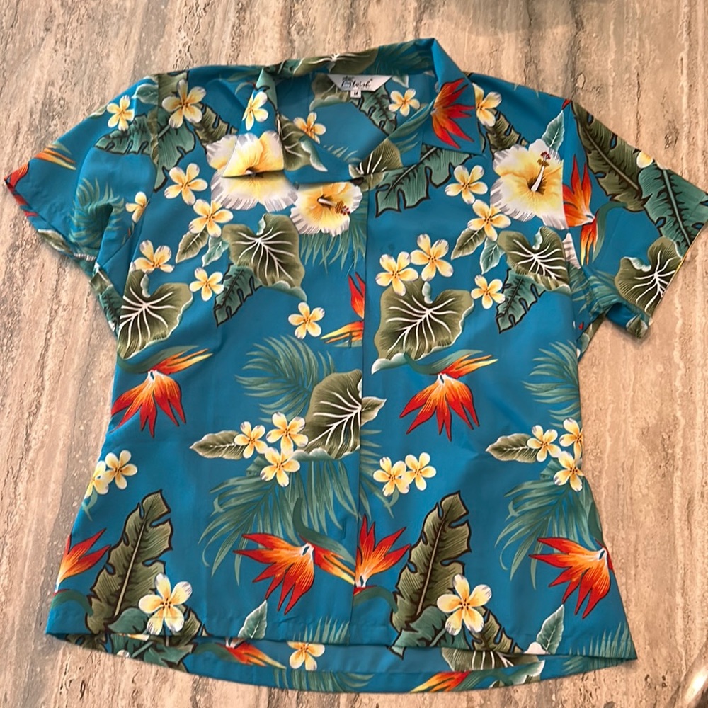 BLUE HAWAIIAN SHIRT